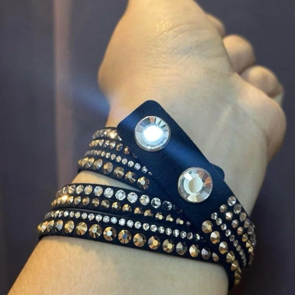 DISPLAY ITEM. Authentic Swarovski Slake Deluxe Wrap Bracelet, 5089699. RARE. - Picture 4 of 12